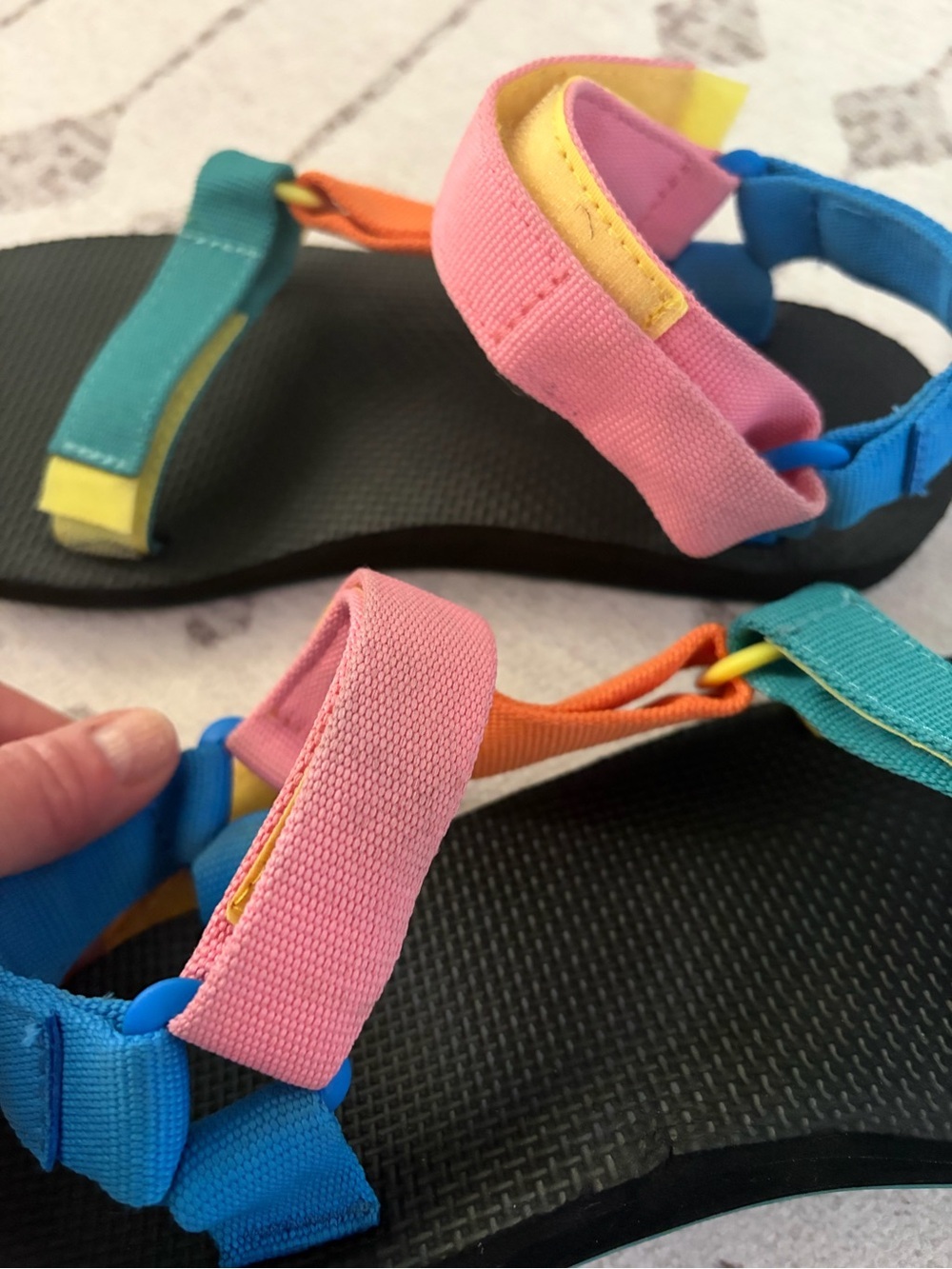 Teva Original Universal Multicolor Sport Sandals Hook & Loop Women’s 8 - Picture 10 of 10